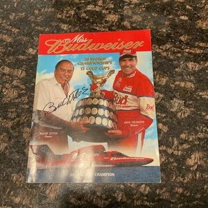 Budweiser Racing Memorabilia 2000 World Champion Signed